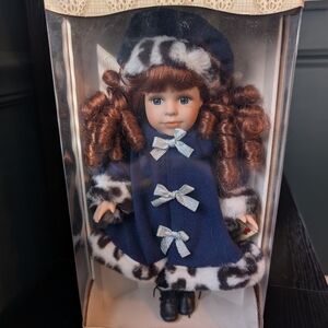 Authentic Vtg Genuine Fine Bisque Porcelain Doll Collectors Choice NIOB